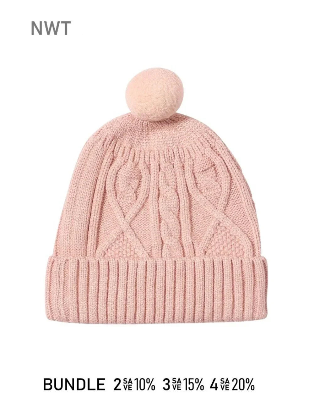 VIGNETTE - Pink Knit Hat NWT
